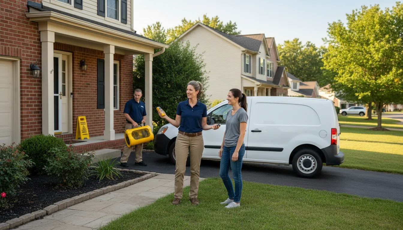 Residential water damage restoration in Pequea, PA